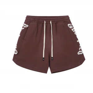 Godspeed Logo Sweat Shorts Brown