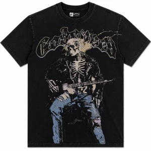 Godspeed Skeleton Guitar T-Shirt Black